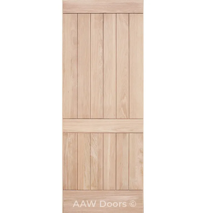 Segovia - Exterior Modern White Oak Wood Entry Solid Front Door