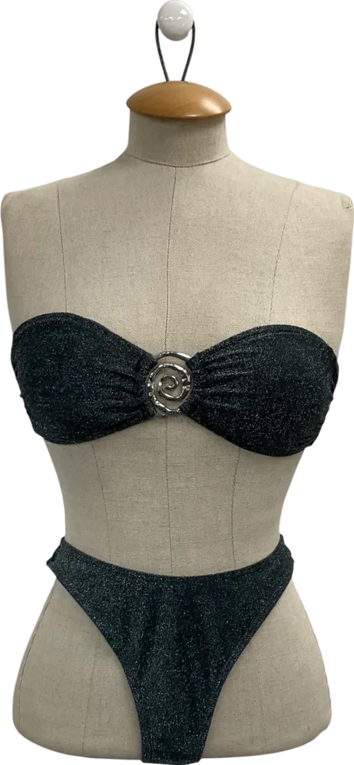 South Beach Grey Sangria Bikini Top Uk 10 And Sunset Harbour Bottoms UK 8
