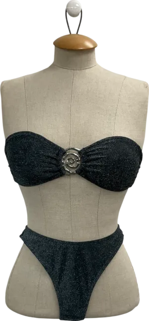 South Beach Grey Sangria Bikini Top Uk 10 And Sunset Harbour Bottoms UK 8