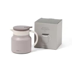 Stainless Pot & Server  Gray
