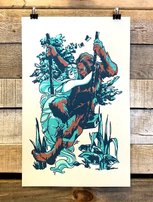 Swingin' With Sasquatch · Screen Print