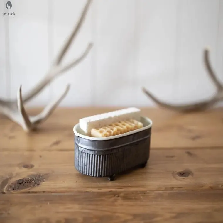 Trough mini planter-trough-metal planter-Farmhouse Decor