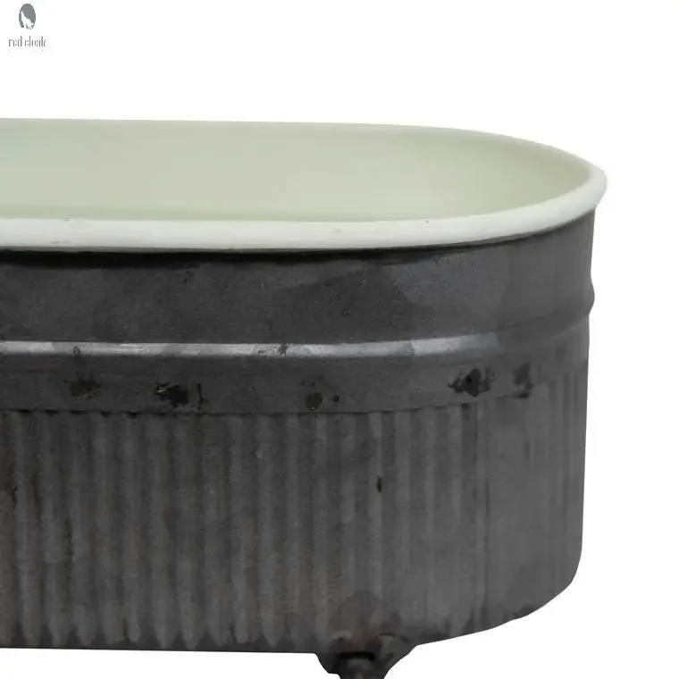 Trough mini planter-trough-metal planter-Farmhouse Decor