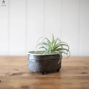 Trough mini planter-trough-metal planter-Farmhouse Decor