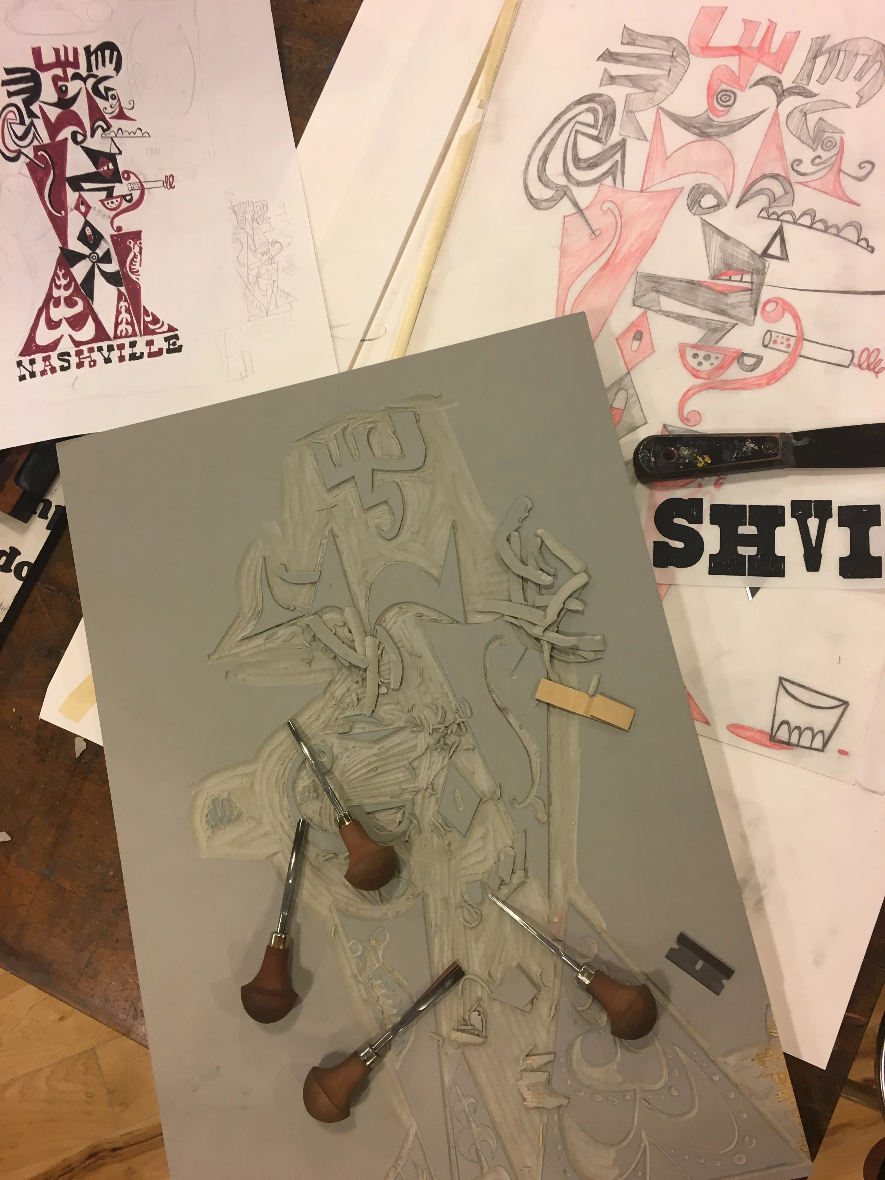 Wayne White F*cked Up In Nashville Print